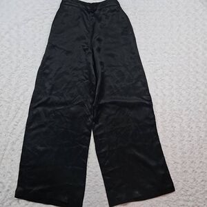 Athleta NWOT Womens Size XS Calm Cool Pants Wide Leg Black Sleepwear Lounge